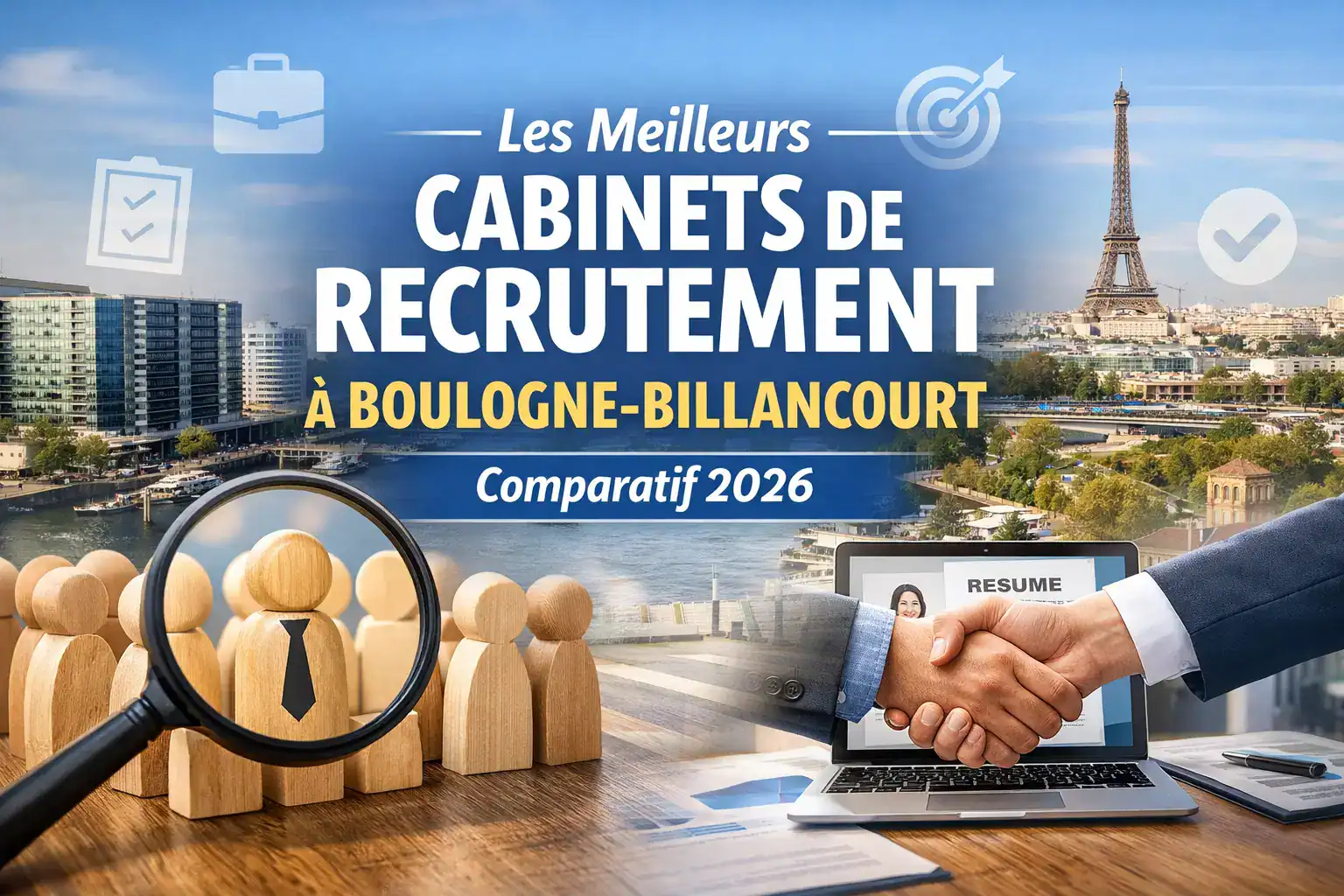 Classement des meilleurs cabinets de recrutement à Boulogne-Billancourt en 2026